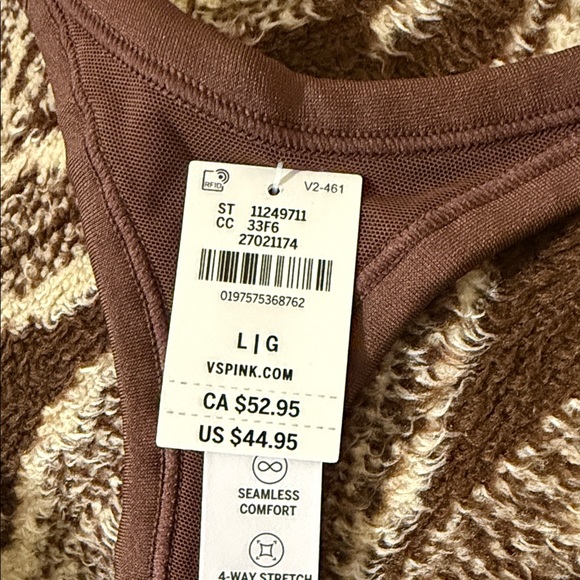 PINK Victoria's Secret Brown Sports Bra - Picture 2 of 2